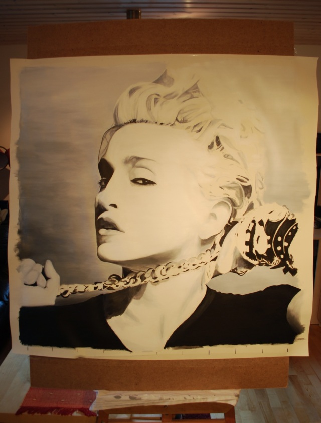Madonna paintint tobias dahmm målning tavla konst